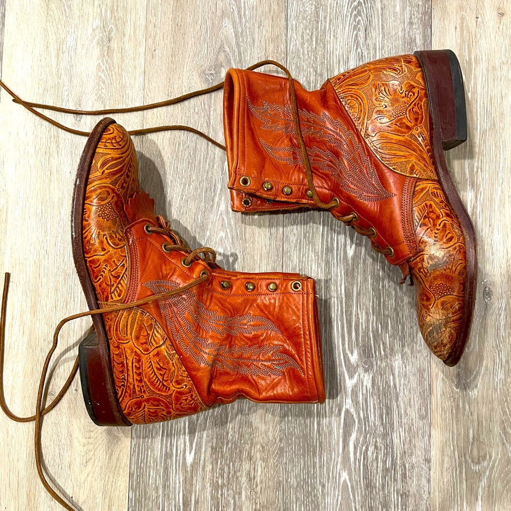 Vintage leather boots